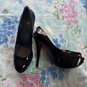 Stuart Weitzman Black Patent Leather Heels